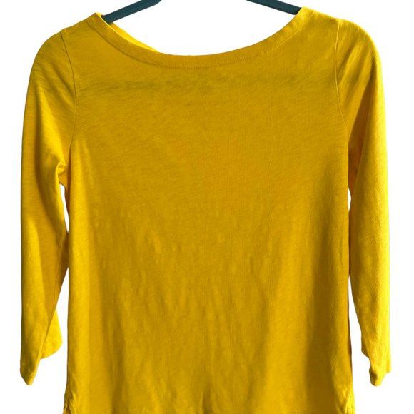 T-Shirt Yellow Cotton J.Crew ACCEPT OFFERS - Picture 1 of 2